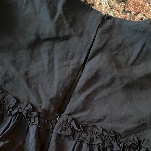 Zara Navy Ruffle Mini Dress - Picture 5 of 5